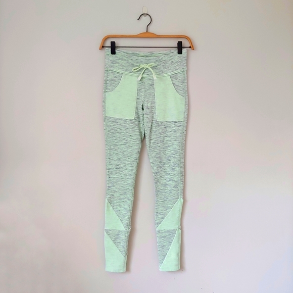 Free People Fp Movement Kyoto Leggings High Rise Ankle Pants Size XS Neon Melon - Picture 5 of 15